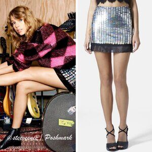 🏷️SALE🏷️Rare Topshop Armor Sequin Pelmet Skirt ASO Taylor Swift FLAWED